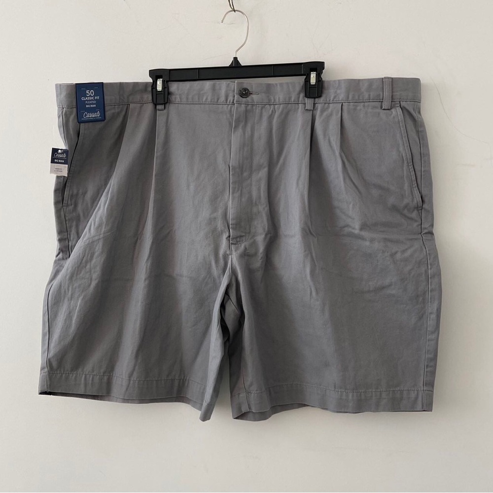 Men’s Roundtree & Yorke Classic Fit Pleated Shorts Size 50